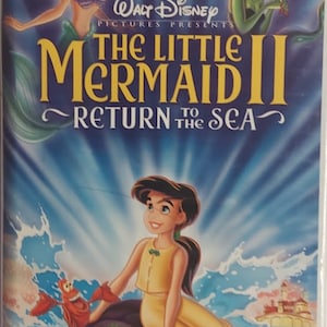 VHS 2000 Vintage Movie titled The Little Mermaid II Return To The  Sea (In Clam Shell Case)