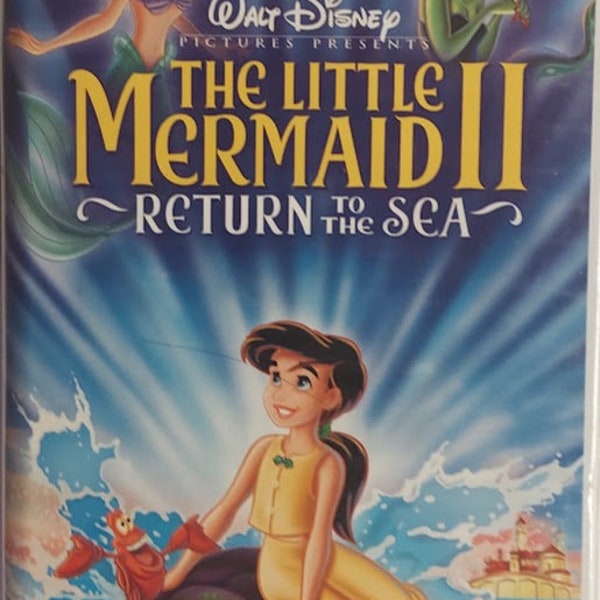 VHS 2000 Vintage Movie titled The Little Mermaid II Return To The  Sea (In Clam Shell Case)