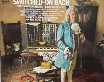 Vintage 1968 Vinyl Record Album by Walter Carlos titled Switched-On Bach ( New )