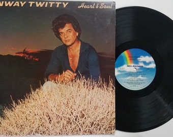 Vintage Vinyl Record Album by Conway Twitty titled Heart & Soul