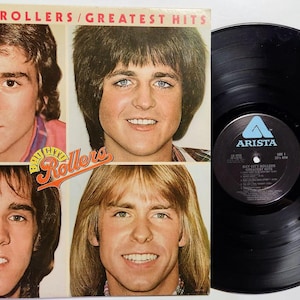 Vintage 1977 Vinyl Record Album by Bay City Rollers titled Greatest Hits
