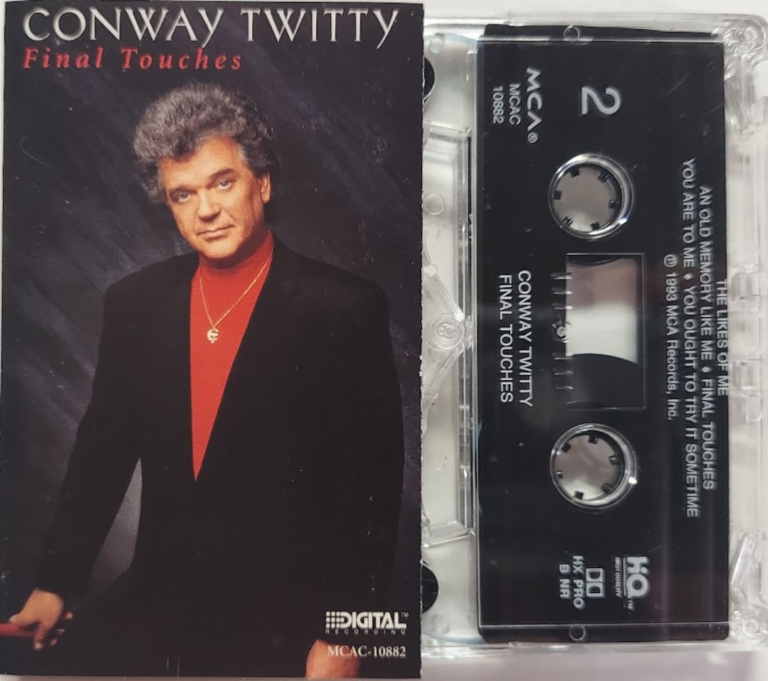Cassette 1993 Vintage Music by Conway Twitty Titled Final Touches - Etsy