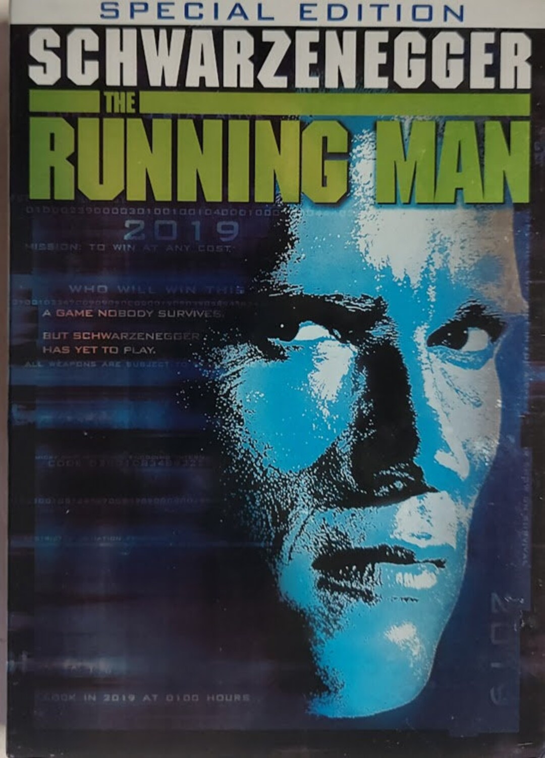DVD !987 Movie Titled the Running Man Starring Arnold