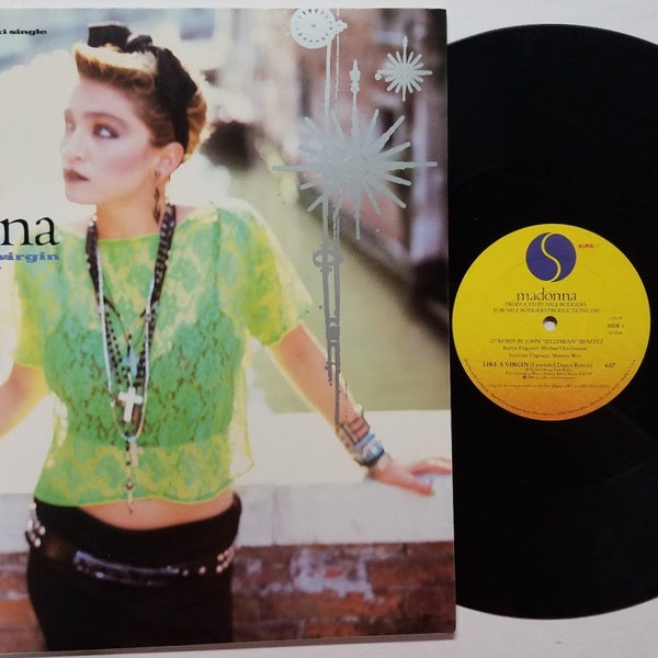 Vintage 1984 Vinyl Record 12 Inch Single  Album by Madonna titled Like A Virgin