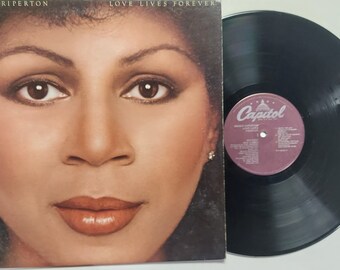 Vintage 1980 Vinyl Record Album by Minnie Riperton titled Love Lives Forever