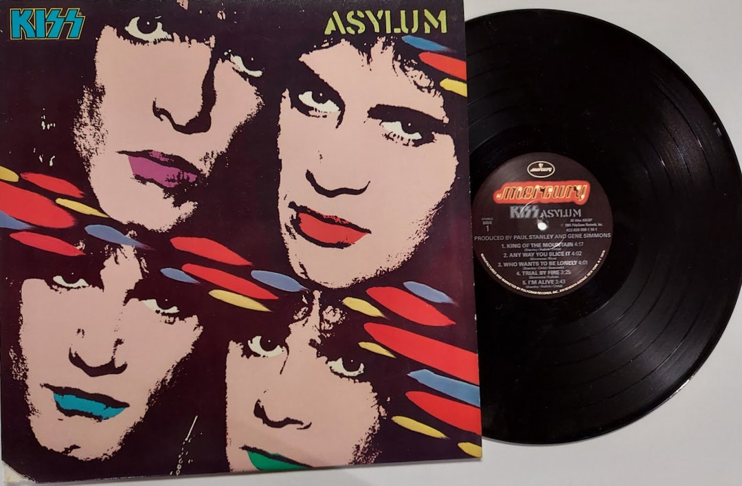 Vintage 1985 Vinyl Record Album by Kiss Titled Asylum - Etsy