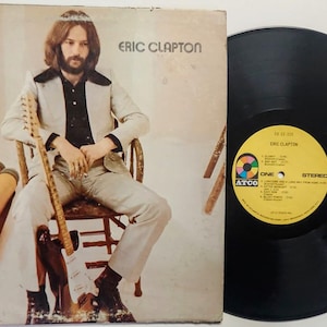 Vintage Vinyl Record Album by Eric Clapton titled  Eric Clapton