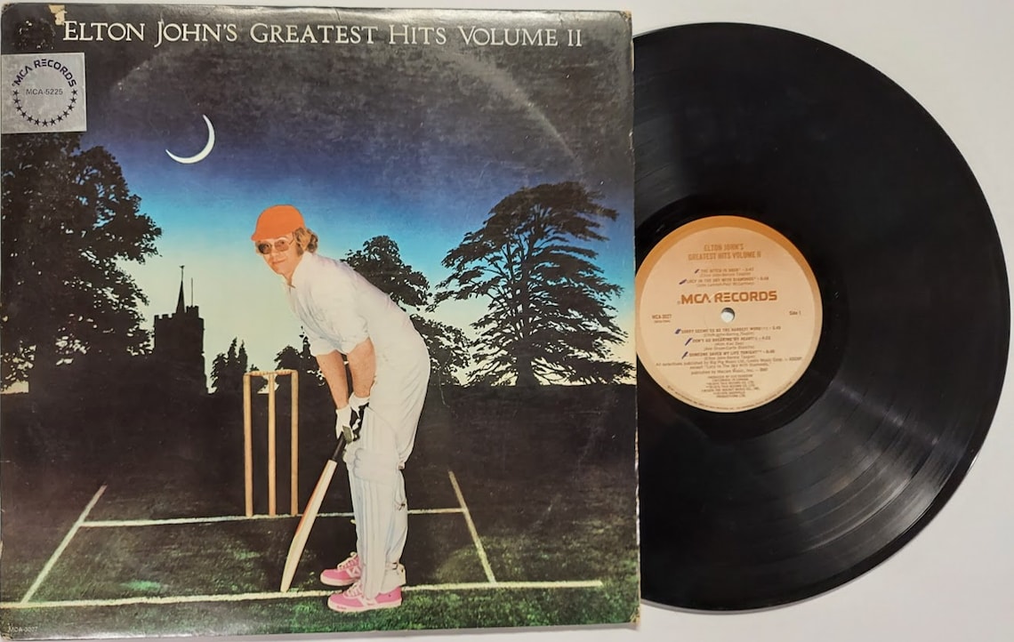 Vintage 1976 Vinyl Record Album by Elton John Titled Elton Etsy
