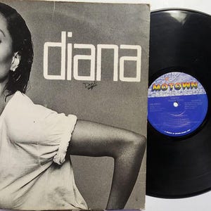 Vintage 1980 Vinyl Record Album by  Diana Ross titled Diana