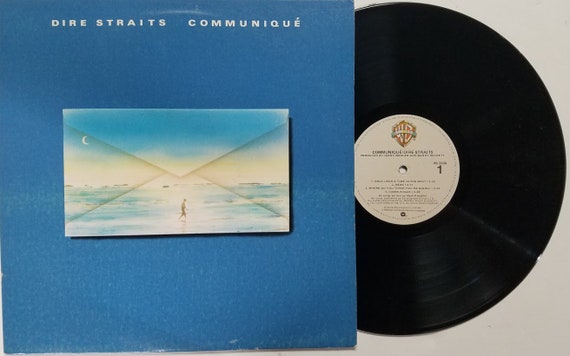 Album vinyle vintage 1979 de Dire Straits intitulé Communiqué -  France