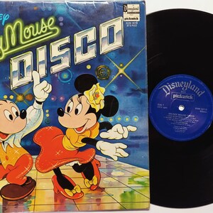 Vintage 1979 Vinyl Record Album by  Various artists Walt Disney Mickey Mouse Disco
