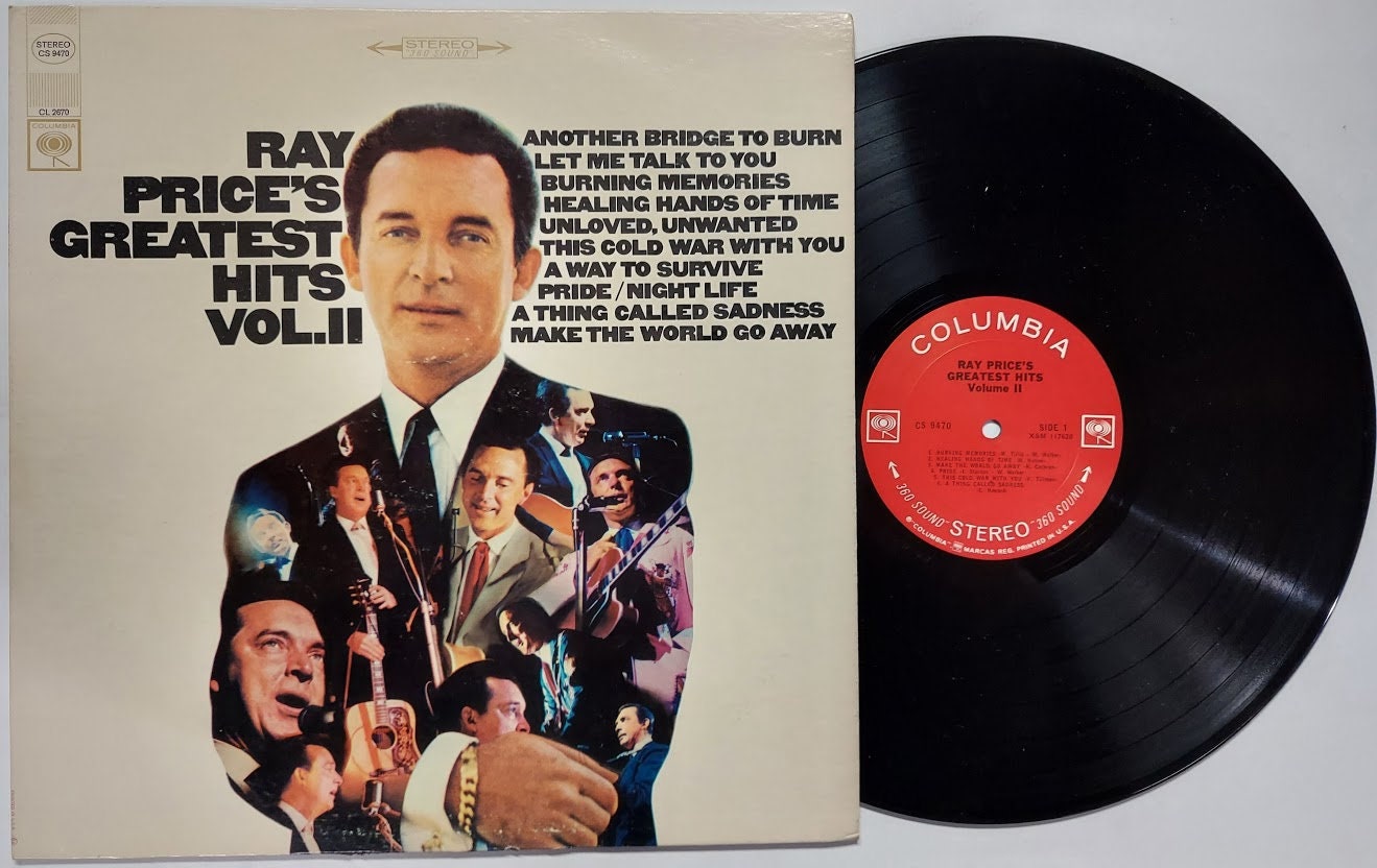 Vintage 1986 Vinyl Record Album by Ray Price Greatest Hits Etsy