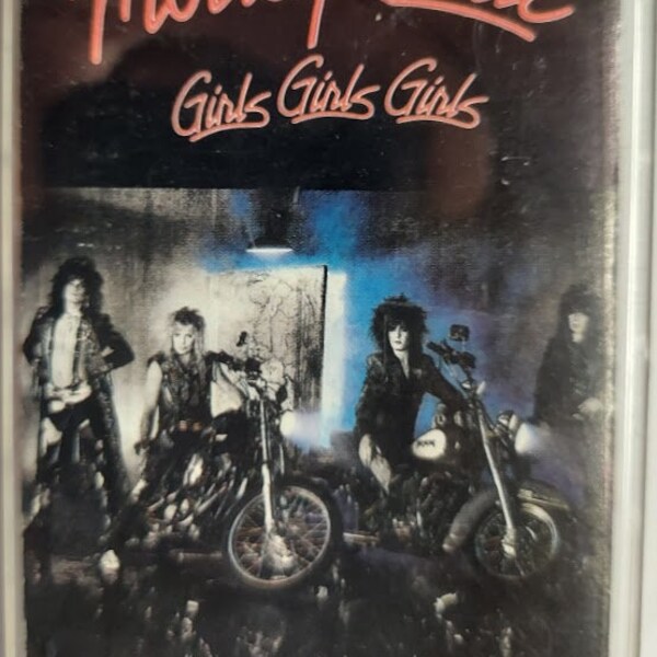 Cassette Music 1987Vintage Heavy Metal by Mötley Crüe titled Girls, Girls, Girls