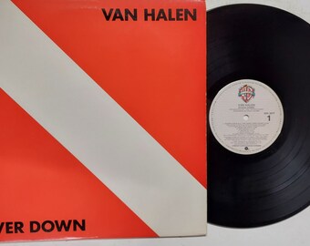 Vintage 1982 Vinyl Record Album by Van Halen titled Diver Down