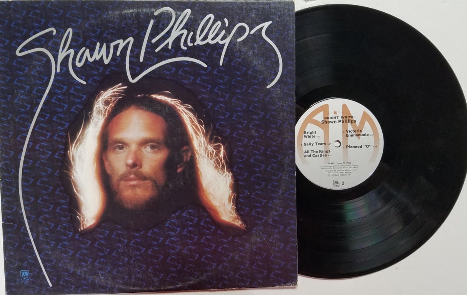 Vintage Vinyl Record Album by Shawn Phillips titled Bright Etsy