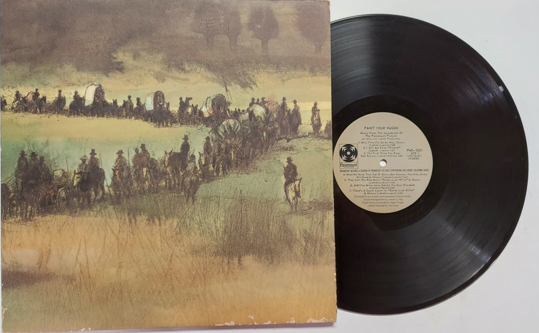 Vintage Vinyl Record Album by paint Your Wagon Etsy