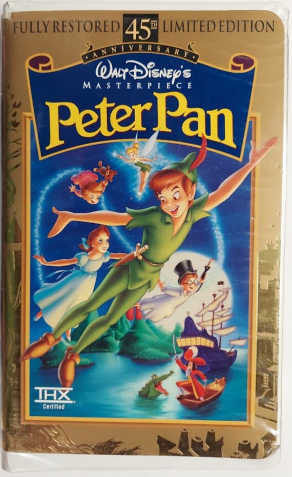 VHS 1998 Vintage Movie Walt Disney's Masterpiece Peter Pan - Etsy Singapore VHS 1998 Vintage Movie Walt Disney's Masterpiece Peter Pan - Etsy Singapore