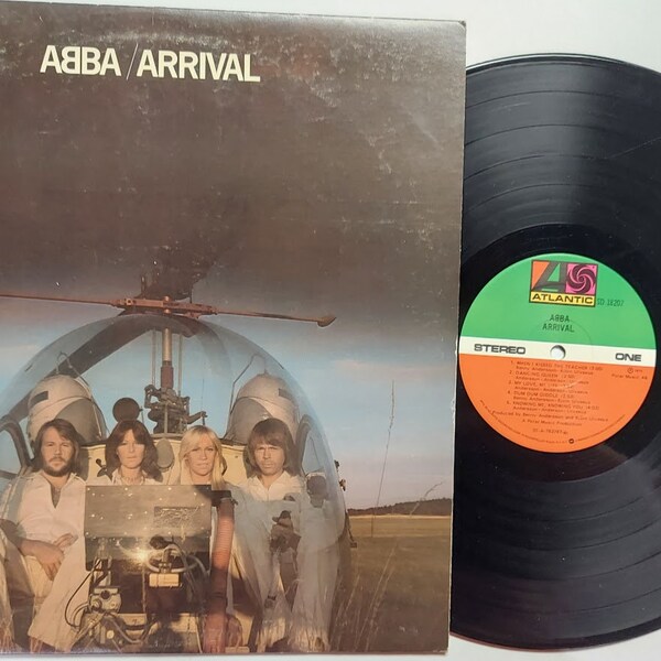 Vintage 1976 Vinyl Record Album by ABBA titled Arrival
