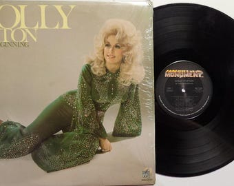 Vintage 1978 Vinyl Record Album by Dolly Parton titled In The Beginning
