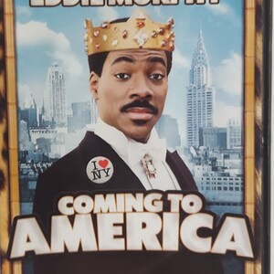 DVD 1988 Vintage Movie titled Coming To America starring Eddie Murphy & James Earl Jones
