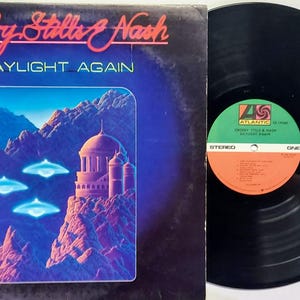 Vintage 1982 Vinyl Record Album by Crosby, Stills & Nash titled Daylight Again