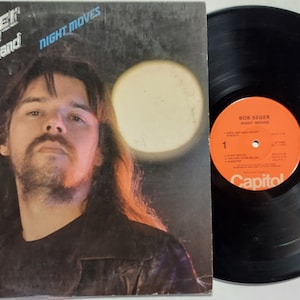 Vintage 1976 Vinyl Record Album by Bob Seger titled Night Moves 1976