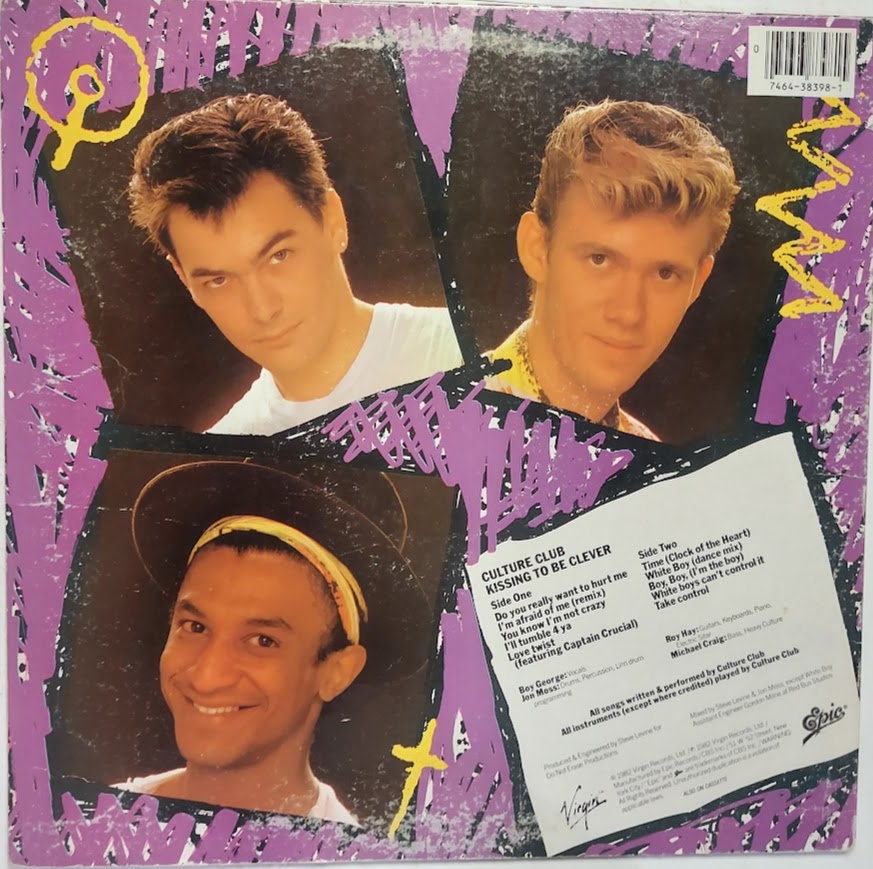 Vintage 1982 Vinyl Record Album by Culture Club Titled Kissing to