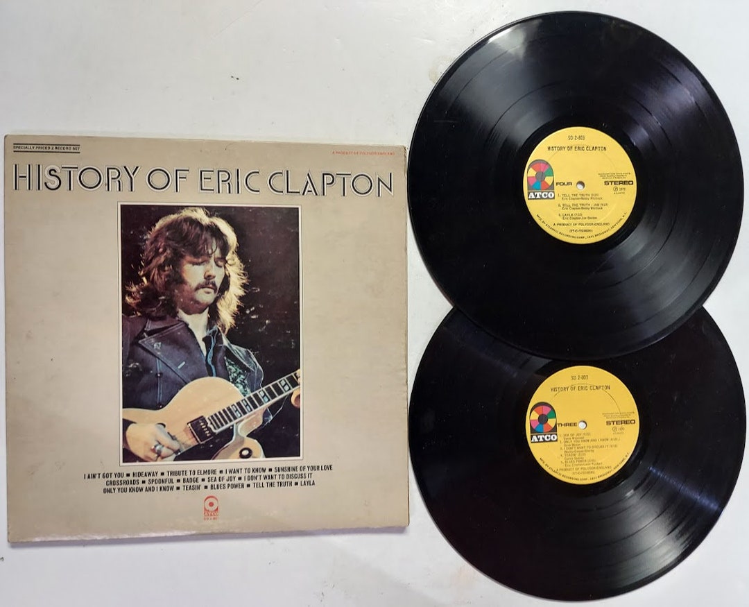 Vintage Vinyl Record Album by Eric Clapton Titled History of Eric ...