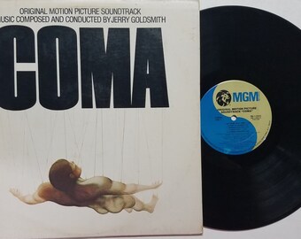 Vintage Vinyl Record Album by Jerry Goldsmith titled Coma (Original Motion Picture Soundtrack)