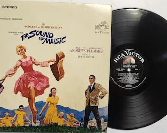 Vintage Vinyl Record Album by Rogers & Hammerstein Various titled The Sound Of Music (An Original Soundtrack Recording)