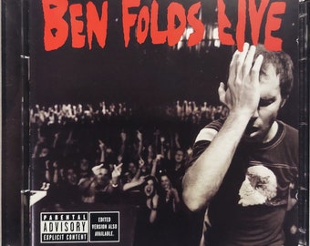 CD Used   2002 Vintage Alternative Rock Music by Ben Folds titled Ben Folds Live