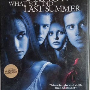 DVD 1997 Movie titled I know What You Did Last Summer starring Jennifer Love Hewitt, Sarah Michelle Gellar & Freddie Prinze Jr
