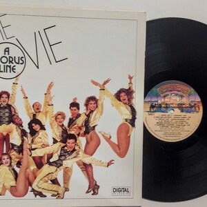 Vintage 1985 Vinyl Record Album by Various artists titled A Chorus Line - The Movie