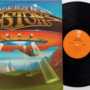 Vintage Vinyl Record Album by Boston titled Don&#39;t Look Back from 1978