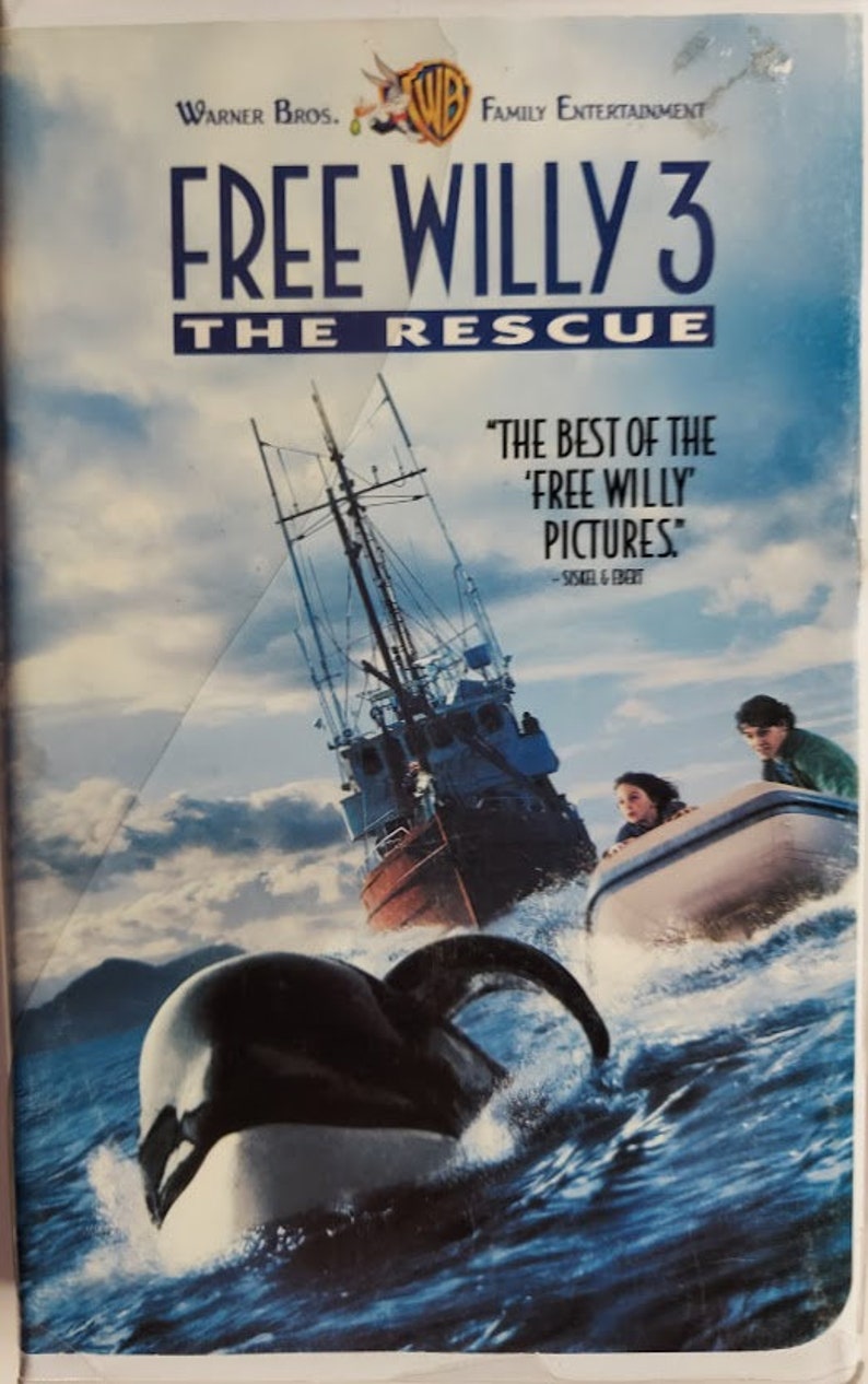 VHS Used 1997 Vintage Movie titled Free Willy 3 starring Jason James Richter image 1