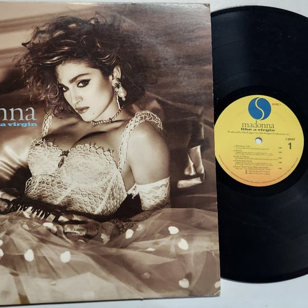 Vintage 1984 Vinyl Record Album by  Madonna titled Like A Virgin