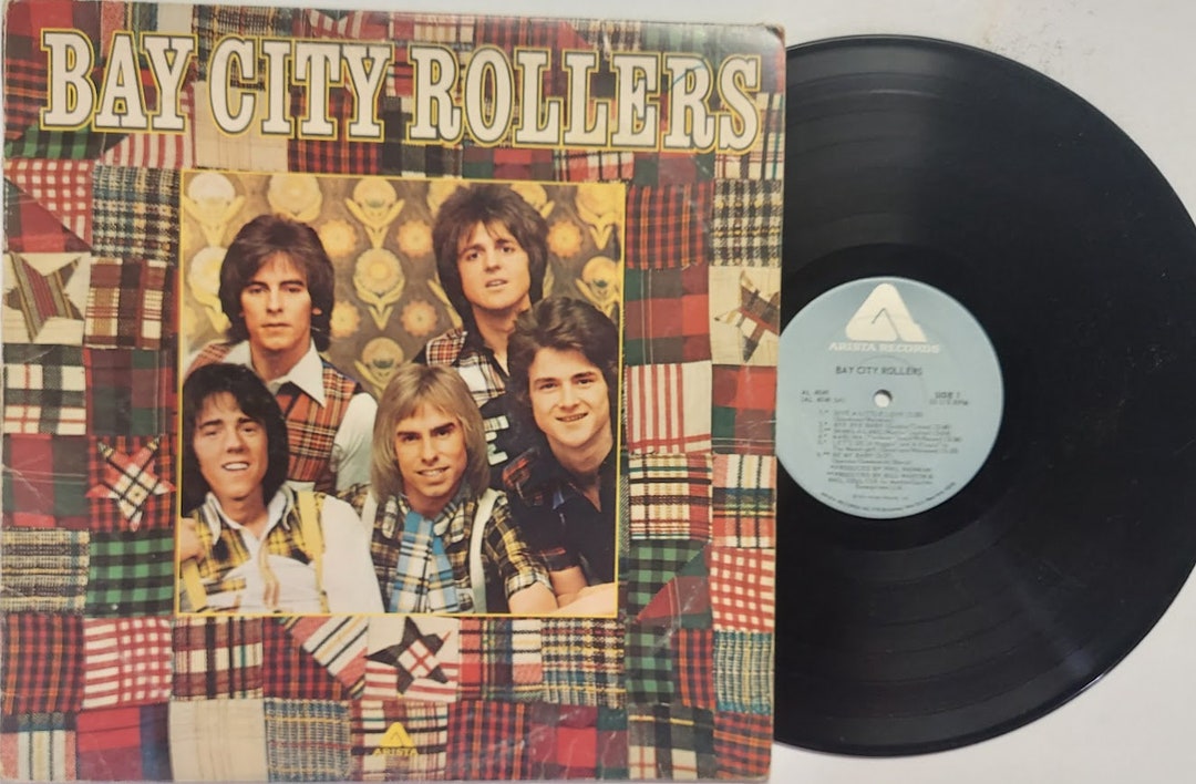 Vintage 1975 Vinyl Record Album by Bay City Rollers Titled Bay City