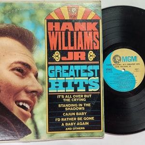 Vintage Vinyl Record Album by Hank Williams Jr titled  Hank Williams Jr Greatest Hits