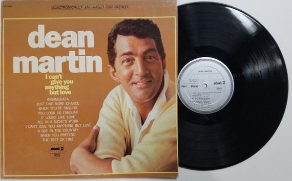 Vintage Vinyl Record Album Dean Martin I Can't Give You - Etsy
