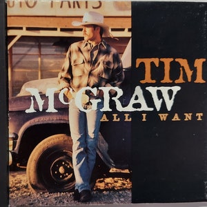 CD Used 1995 Vintage Music by Tim McGraw titled All I Want