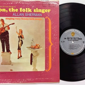 Vintage 1962 Vinyl Record Album by Allan Sherman titled My Son, The Folk Singer