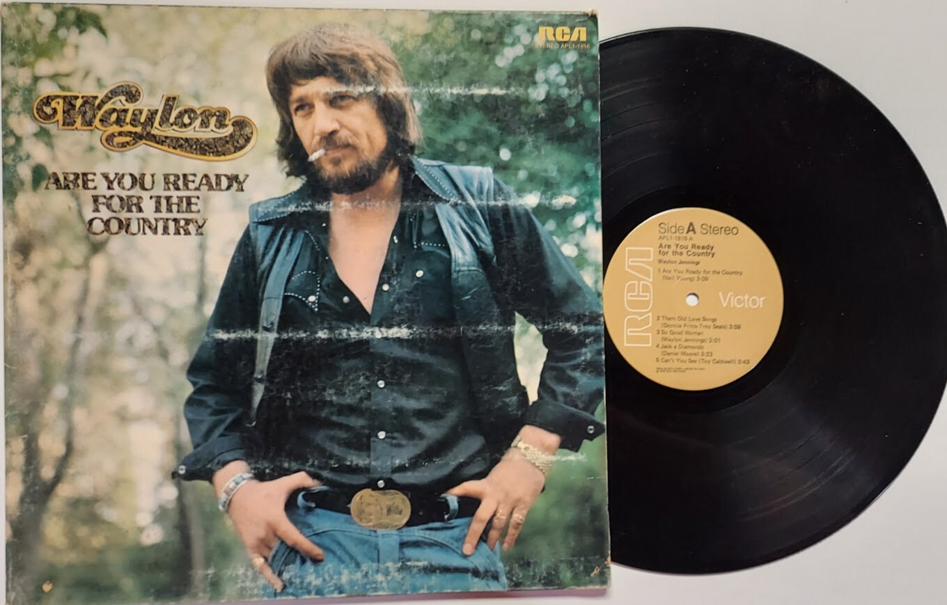 Vintage 1976 Vinyl Record Album by Waylon Jennings Titled Are You Ready for the Country - Etsy Israel