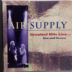 CD Used  1995 Vintage Music by Air Supply titled Greatest Hits Live... Now And Forever