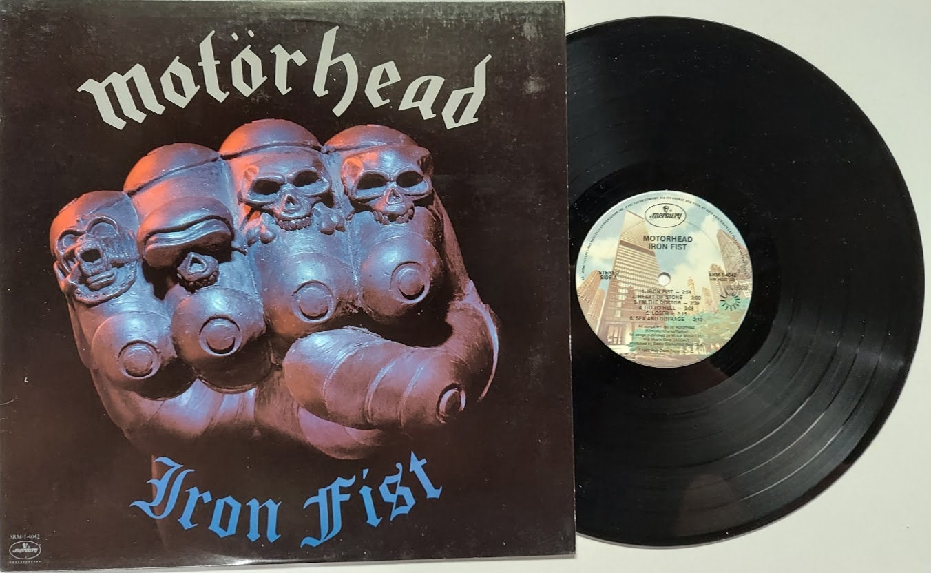 Vintage Motorhead Iron Fist LP Record Album Vinyl 12 No 