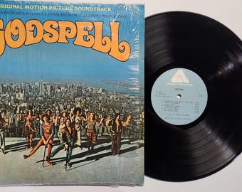 Vintage 1973 Vinyl Record Album by Various artists titled Godspell (Original Motion Picture Soundtrack)