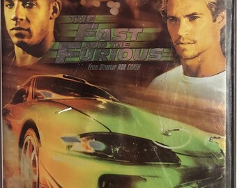 DVD 2001 Vintage movie titled The Fast & the Furious starring Vin Diesel, Paul Walker and Michelle Rodriguez