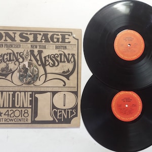 Vintage 1974 Vinyl Record Album by Loggins And Messina titled On Stage