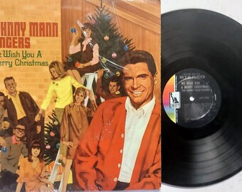 Vintage Vinyl REcord Album by The Johnny Mann Singers – We Wish You A Merry Christmas
