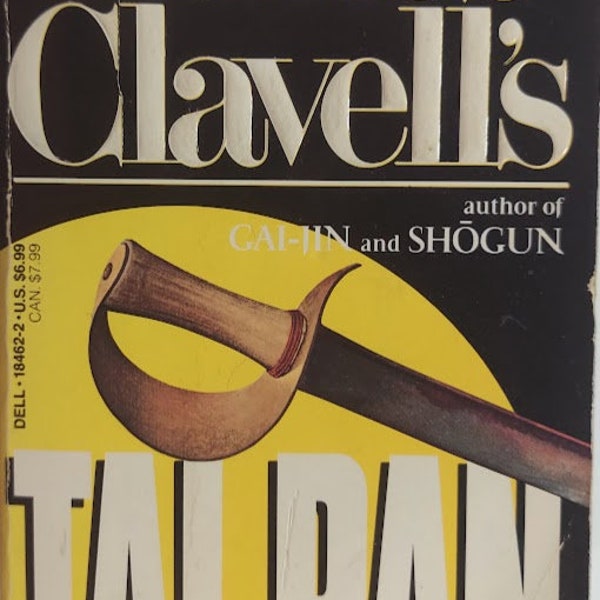 Paperback Book 1966 Vintage Novell by James Clavell titled Tai-Pan