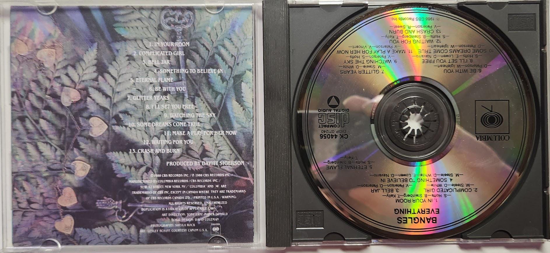 CD Used 1988 Vintage Music by Bangles Titled Everything - Etsy Canada